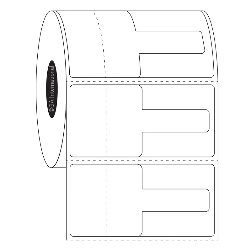 Direct Thermal Optical Frame & Jewelry Labels – 2.5″ x 1.25″ #DTO-1
