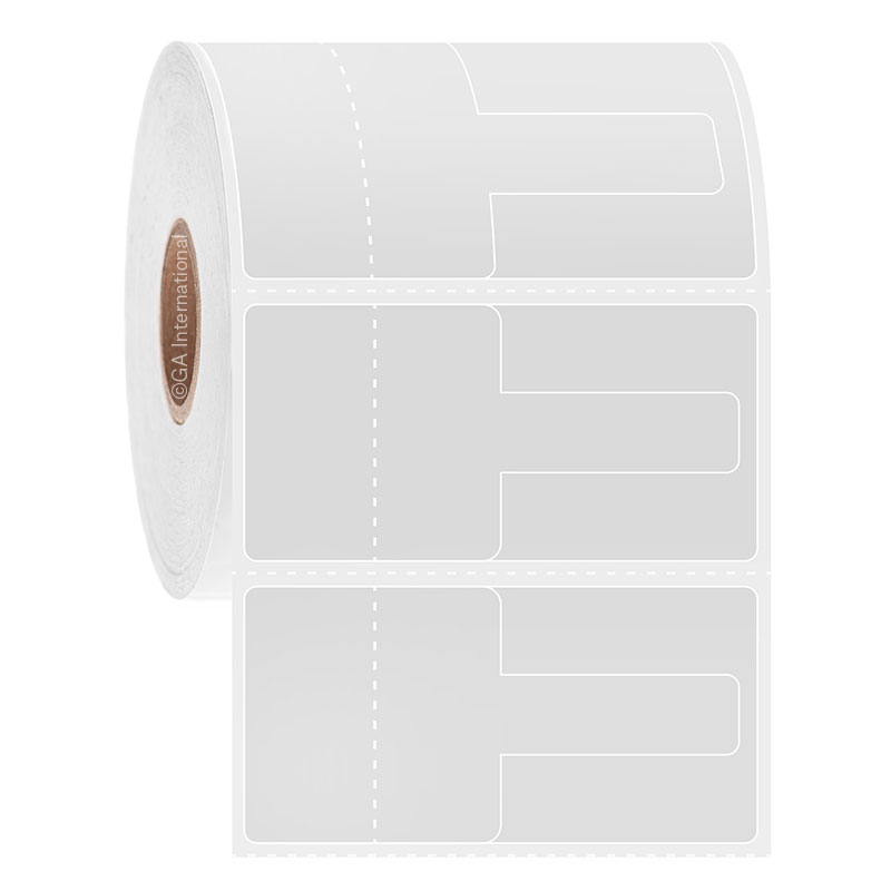 Direct Thermal Optical Frame & Jewelry Labels – 2.5″ x 1.25″ #DTO-1