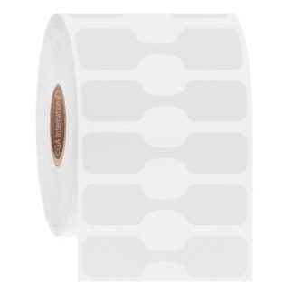 Dumbbell Jewelry Labels for Thermal-Transfer Printers – 2″ x 0.5″ #JDBA-1