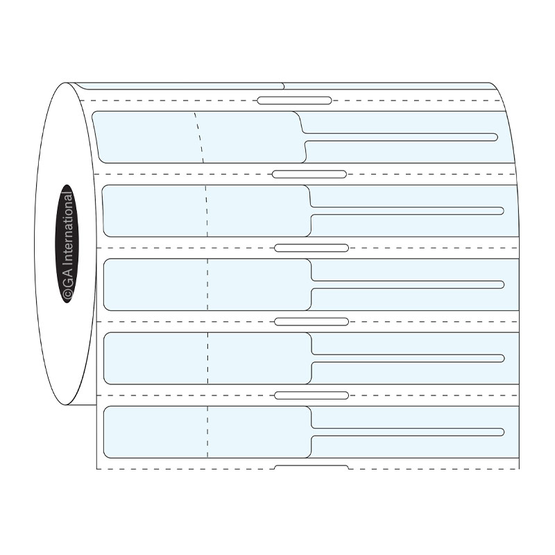 Transparent Thermal-Transfer Rat-Tail Jewelry Labels – 3.5″ x 0.4375″ #JLCA-1NOT