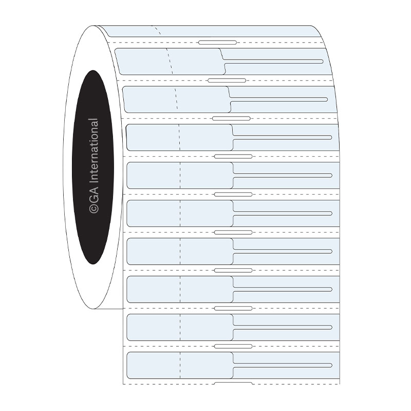 Transparent Thermal-Transfer Rat-Tail Jewelry Labels – 3.5″ x 0.4375″ #JLCA-1NOT