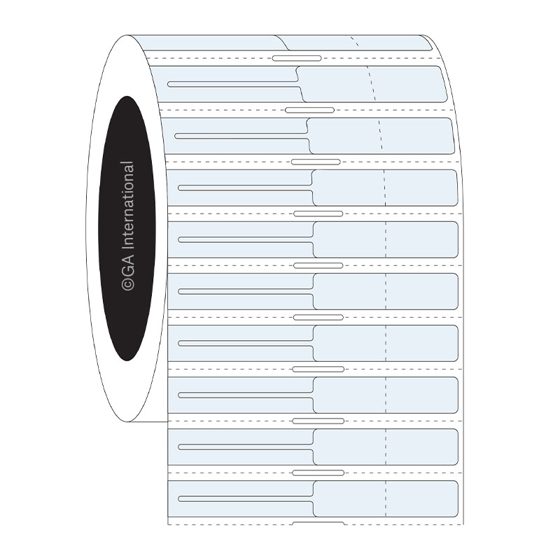 Transparent Thermal-Transfer Rat-Tail Jewelry Labels – 3.5″ x 0.4375″ #JLCA-1NOT