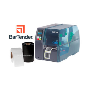 Cab SQUIX 4 M Thermal-Transfer – Direct Thermal Industrial Printing Kit #PKT-SQM-31