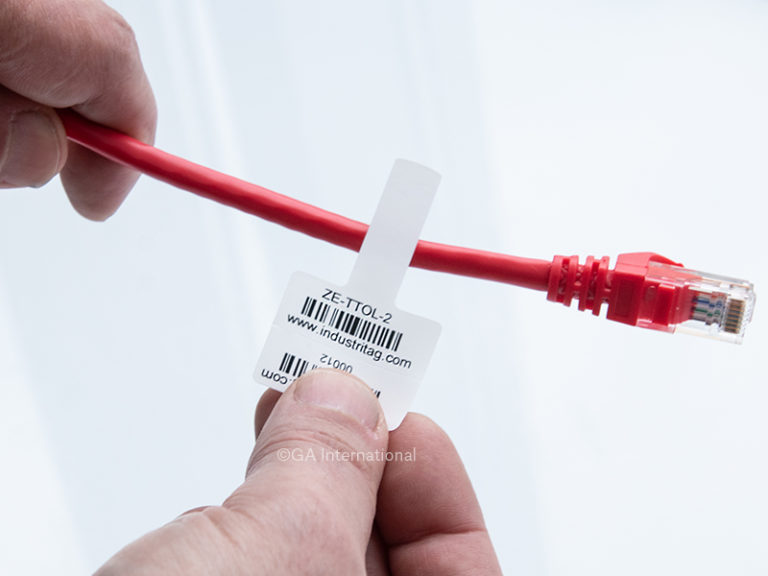 ThermalTransfer Flag Labels for Wires and Cables ZETTOL2