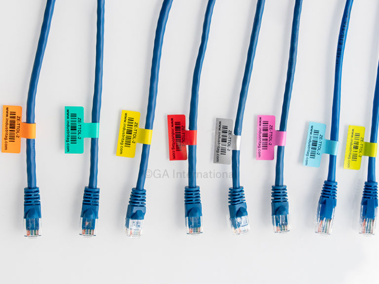 ThermalTransfer Flag Labels for Wires and Cables ZETTOL2