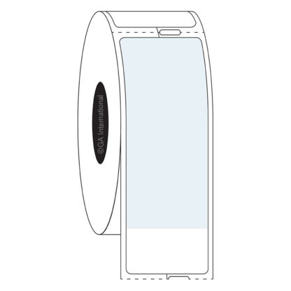 Wrap-Around Thermal-Transfer Wire & Cable Labels - 1" x 0.55" + 2.325" #ZELCA-350NOT
