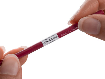 Wrap-Around Thermal-Transfer Wire & Cable Labels - 0.5" x 0.4" + 0.6" #ZELCA-353SBNOT