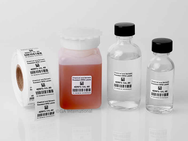 Xylene & Chemical-Resistant RFID Labels – 0.875'' x 0.875'' #ZRF3-XAL-98NP