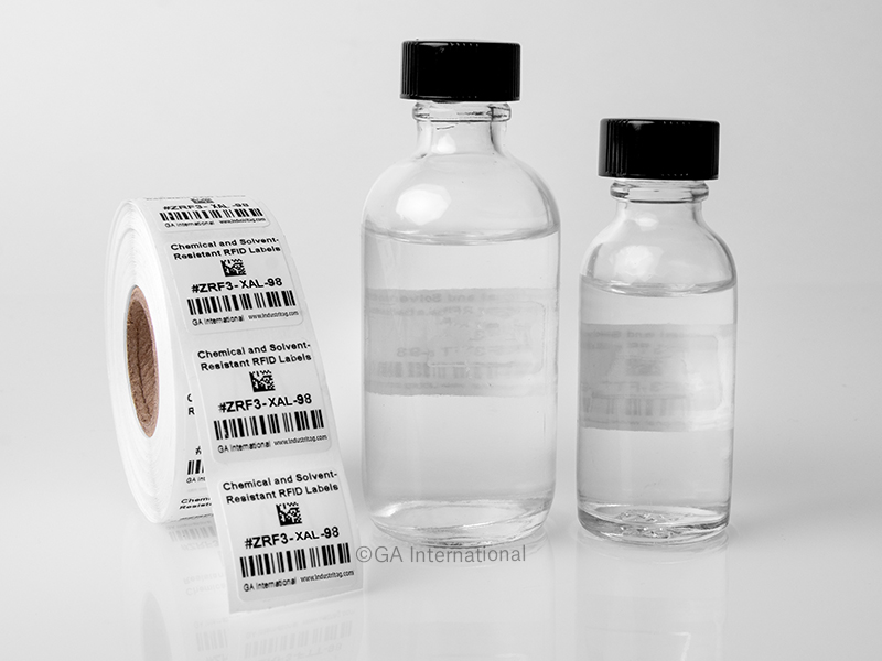 Xylene & Chemical-Resistant RFID Labels – 0.875'' x 0.875'' #ZRF3-XAL-98NP