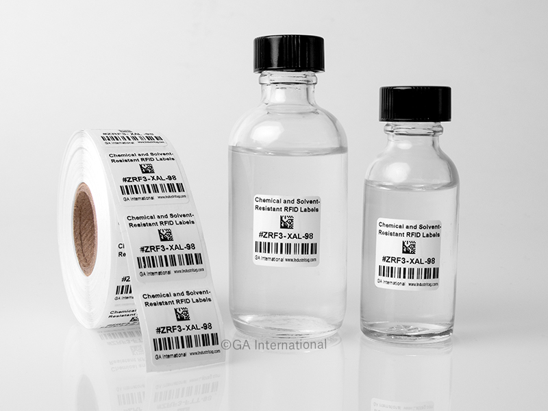 Xylene & Chemical-Resistant RFID Labels – 0.875'' x 0.875'' #ZRF3-XAL-98NP